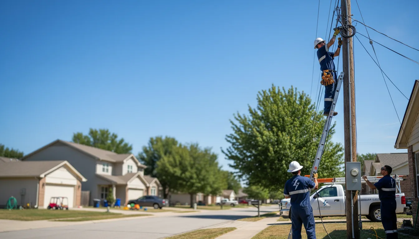 Residential electrician providing installation services in Winfield, IA